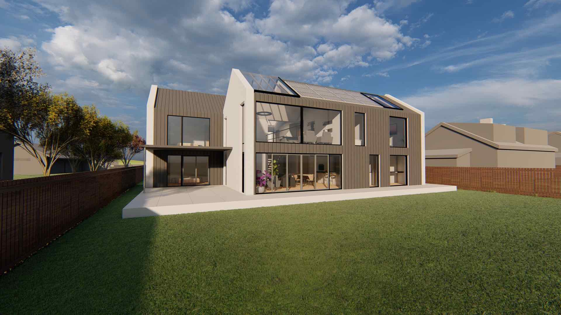 Modern House in Angus Architect Drawing Outside
